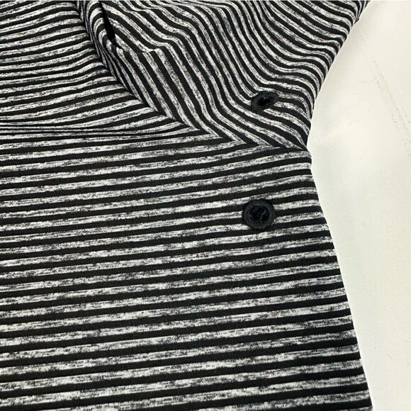 BONOBOS Black and Gray Striped Performance Golf Standard Fit Polo Shirt Sz M - Picture 12 of 14